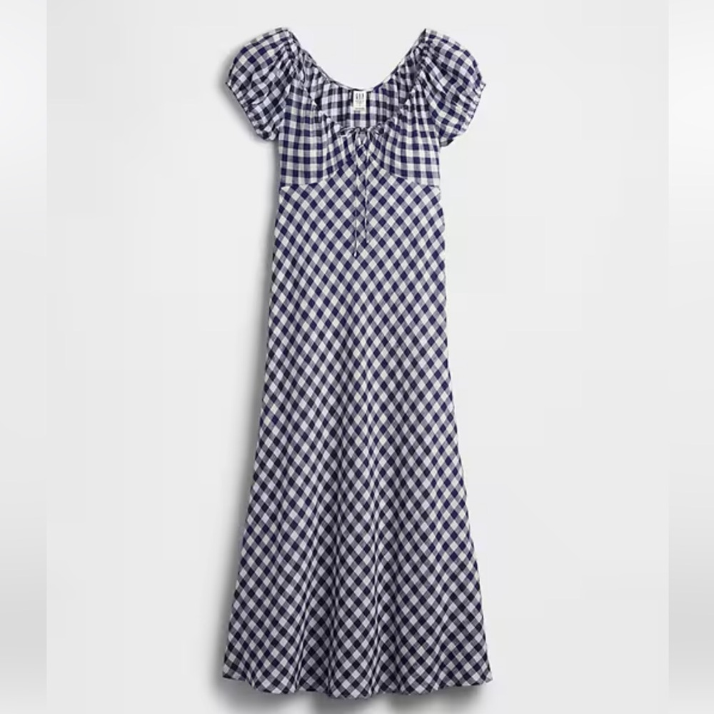 GAP X DOEN Linen Gingham Midi Dress SOLD OUT
